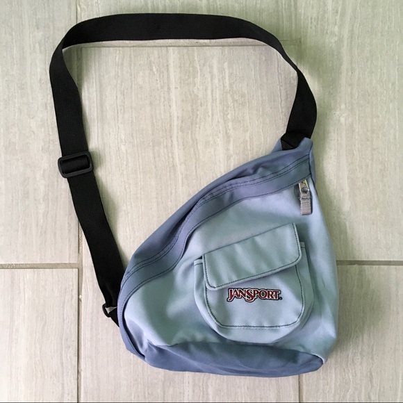 Jansport Handbags - Jansport Retro Sky Blue Sling Backpack